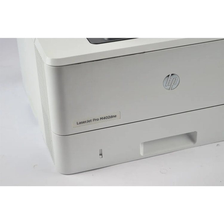 پرینتر اچ پی تک رنگ تک کاره با چاپ لیزری مدل LaserJet Pro M402dne، سایز چاپ A4، دارای فناوری خاموششدن خودکار، قابلیت چاپ دو رو، سرعت زیاد چاپ