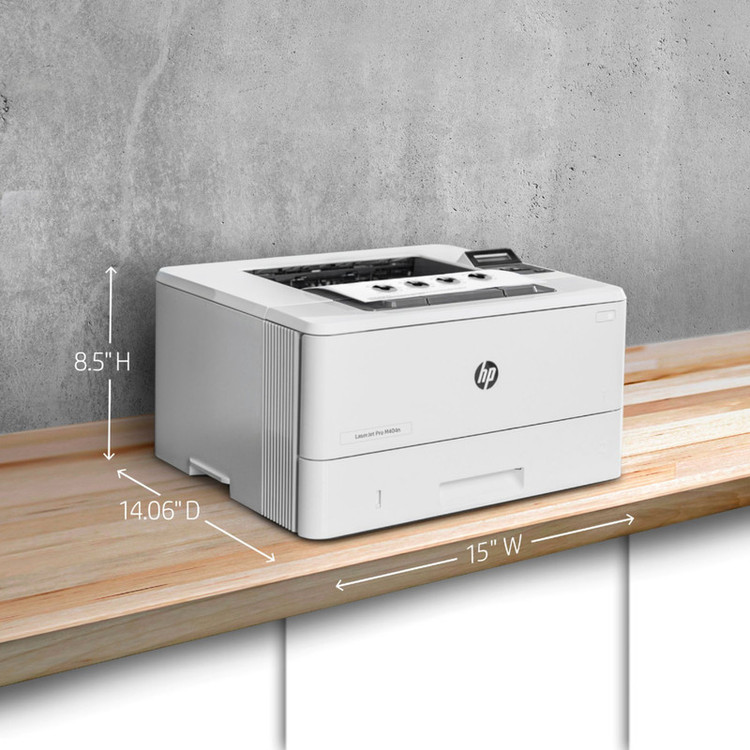 پرینتر اچ پی تک رنگ تک کاره با چاپ لیزری مدل LaserJet Pro M404dn، سایز چاپ A4، قابلیت چاپ دو رو، سرعت چاپ بالا، کیفیت چاپ عالی